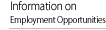 Information on Employment Opportunities