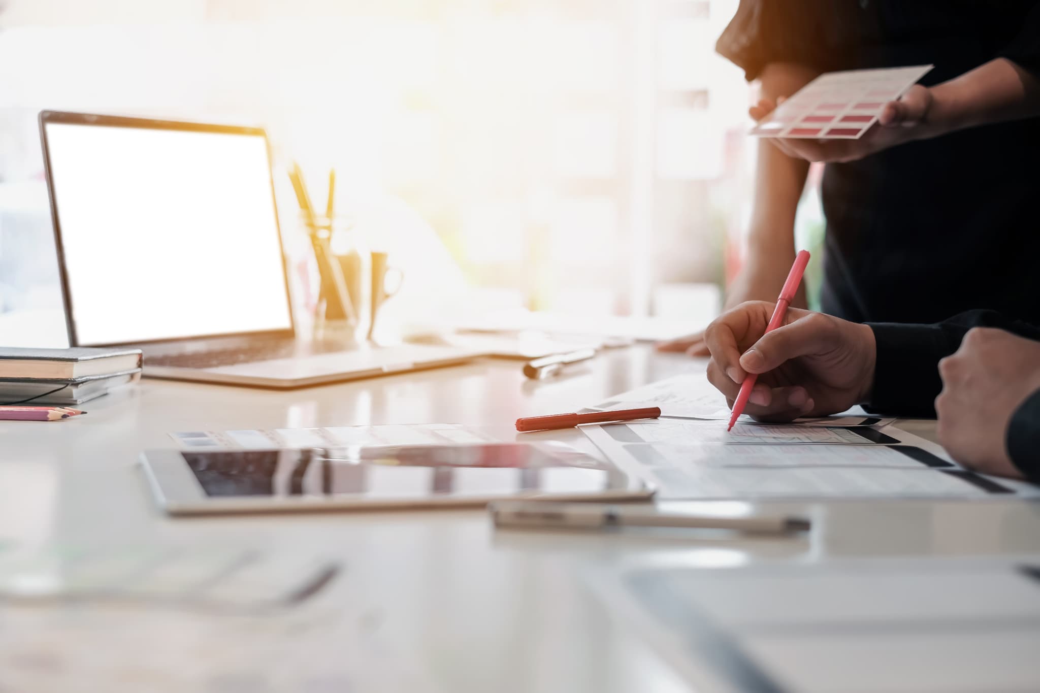 デザインの打ち合わせ